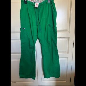 Koi Green Cargo Scrub Pants